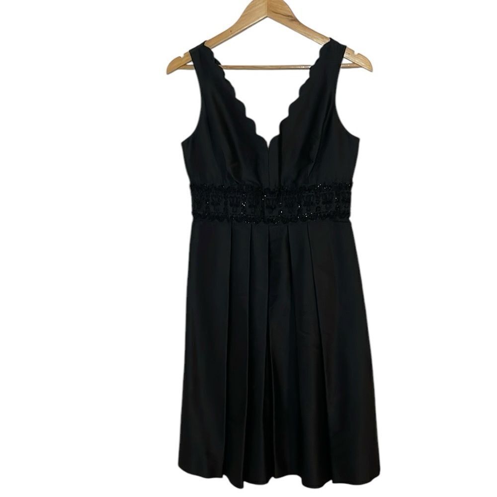 Anne Klein Dress, Black Cocktail, embellished, sleeveless, 4